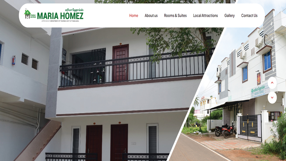 Mariam Homez website project by Baptist Digitek