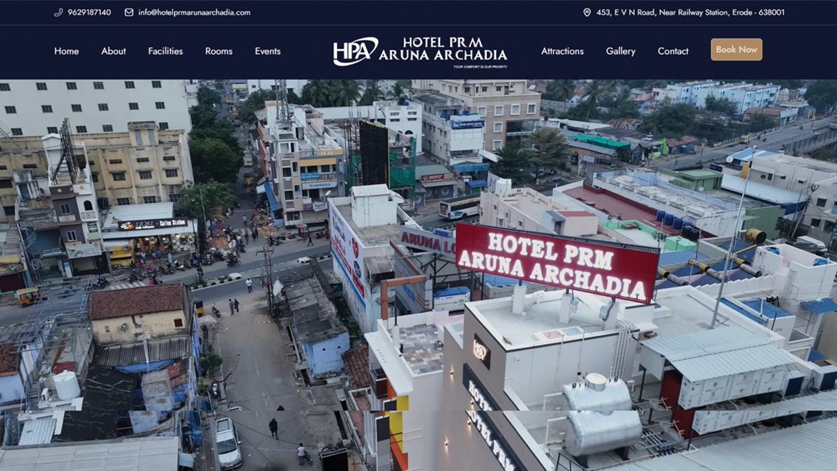 Hotel PRMA website project by Baptist Digitek